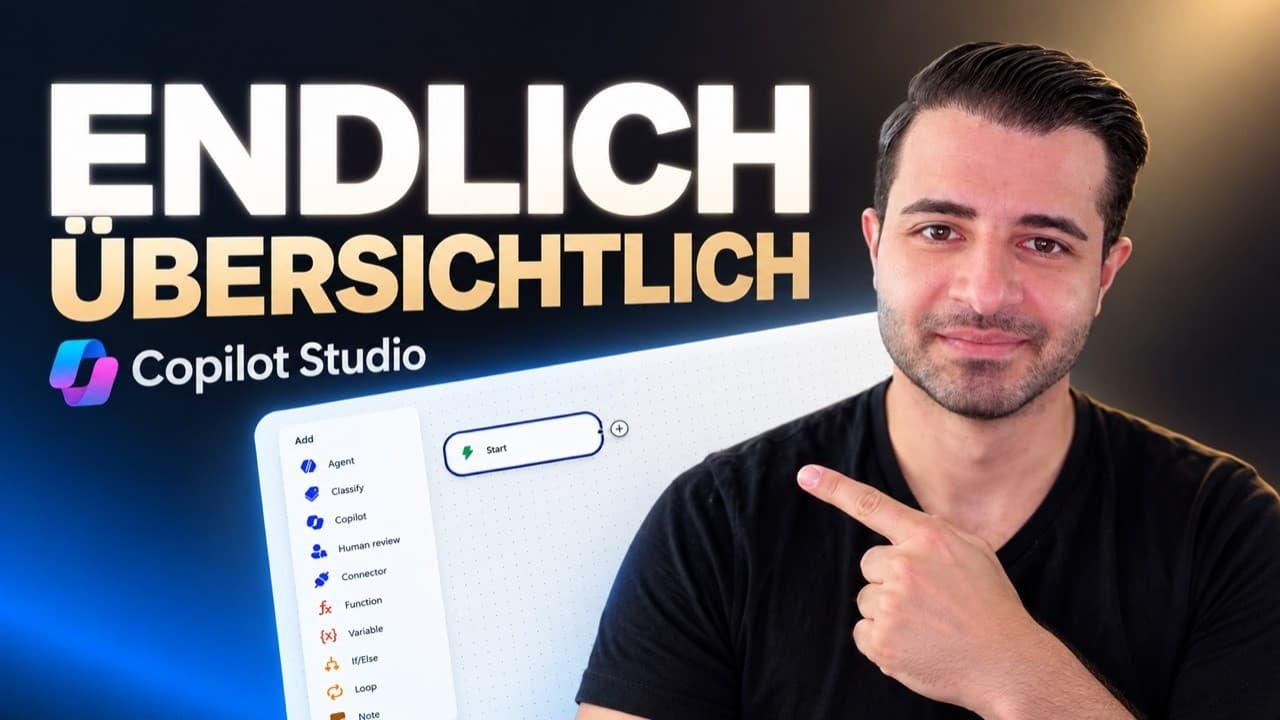 Vorschaubild zum Video „Das neue Copilot Studio erklärt: Agenten, Workflows und Outlook“