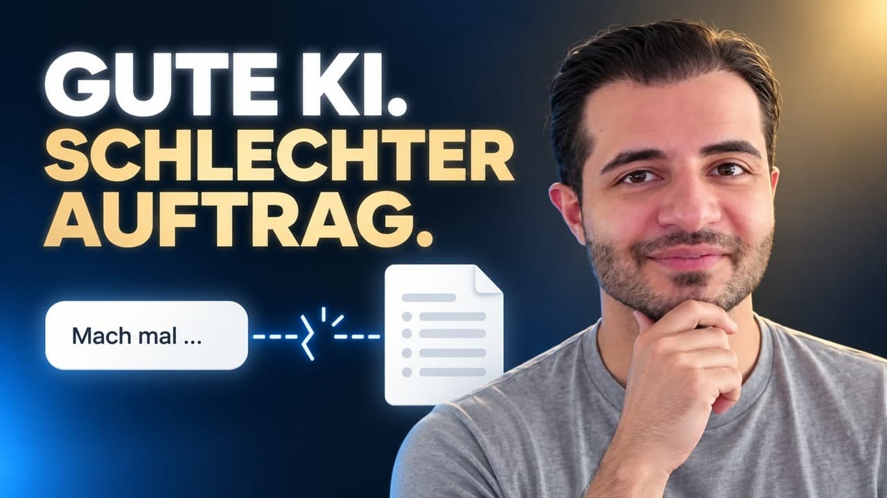 Vorschaubild zum Video „Warum deine KI-Aufträge scheitern – obwohl das Modell gut ist“
