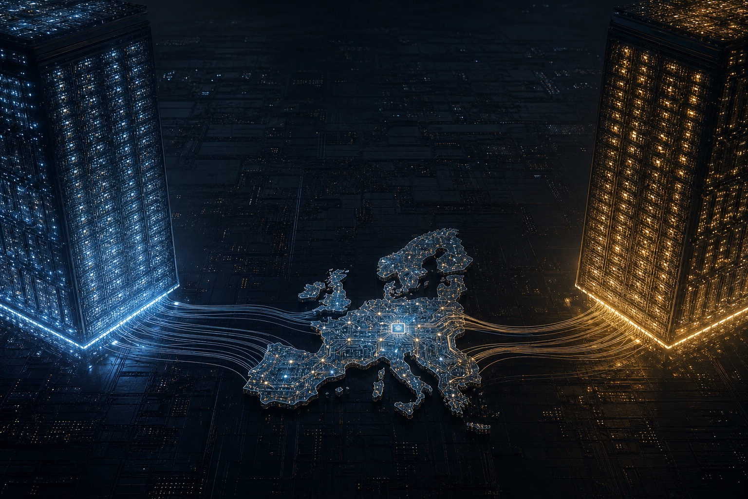 Europa zwischen zwei deutlich größeren KI-Recheninfrastrukturen